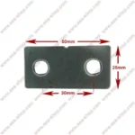 پولک دو سراخ گالوانیزه